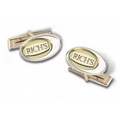 Men's Custom Personalized Oval Cufflinks